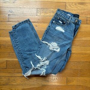 Aeropostale Women's Blue Distressed Jeans